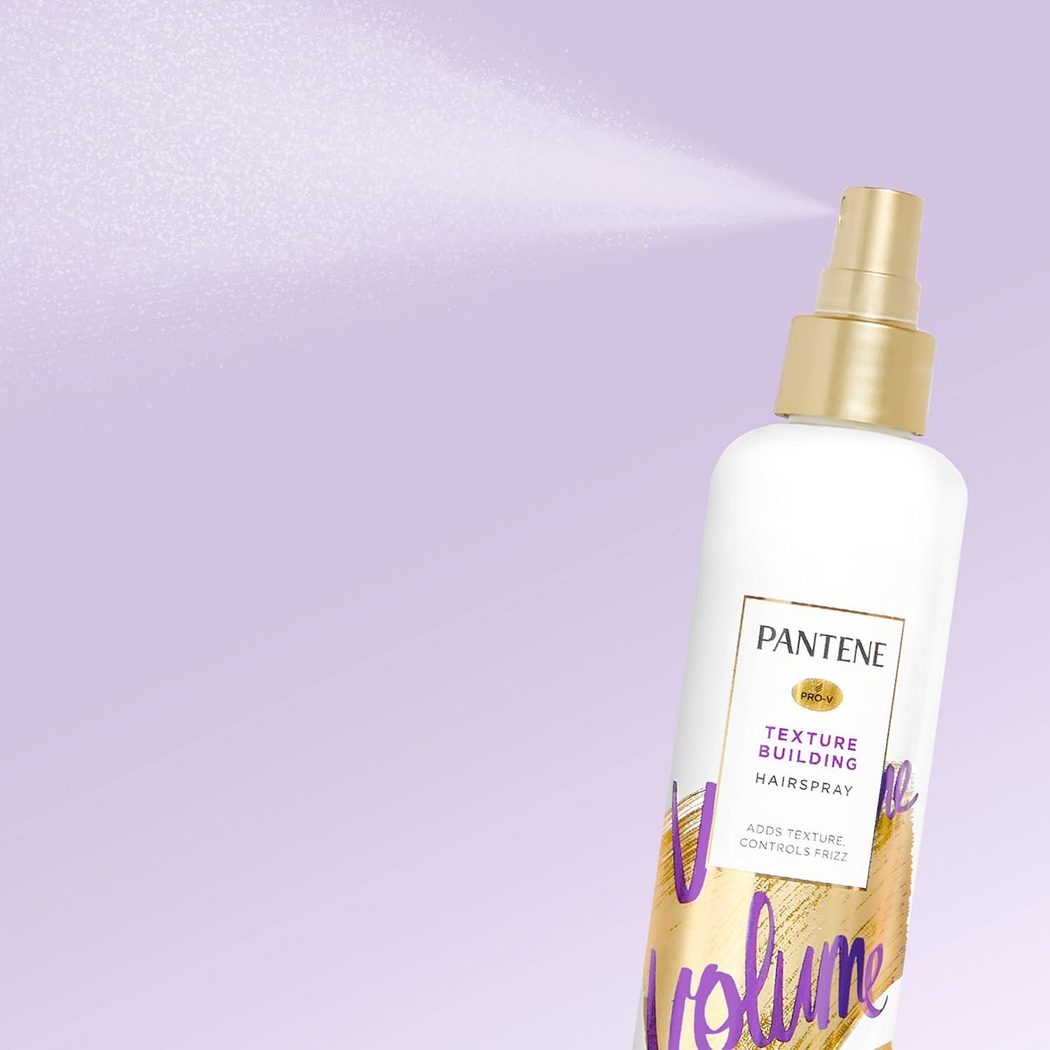 imagePantene Hairspray Nonaerosol Volume Lasting Hold ProV Body amp Softness Texturizing 85 fl oz Triple PackPantene Hairspray Volume Lasting Hold 85 fl oz Triple Pack