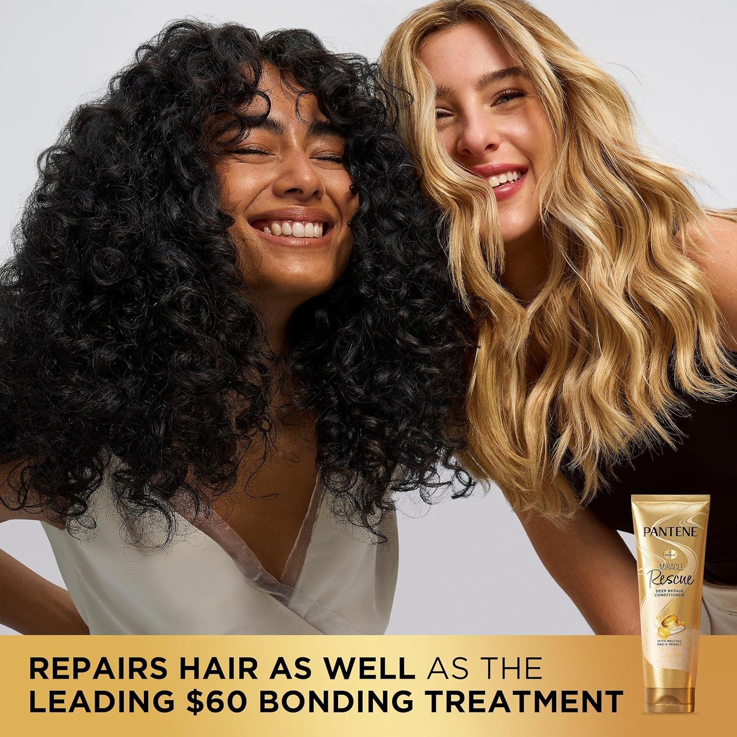 imagePantene Miracle Rescue Deep Conditioner with Melting ProV Pearls For Dry Damaged or ColorTreated Hair Intense Moisture amp Repair 80 Oz8 Fl Oz Pack of 12