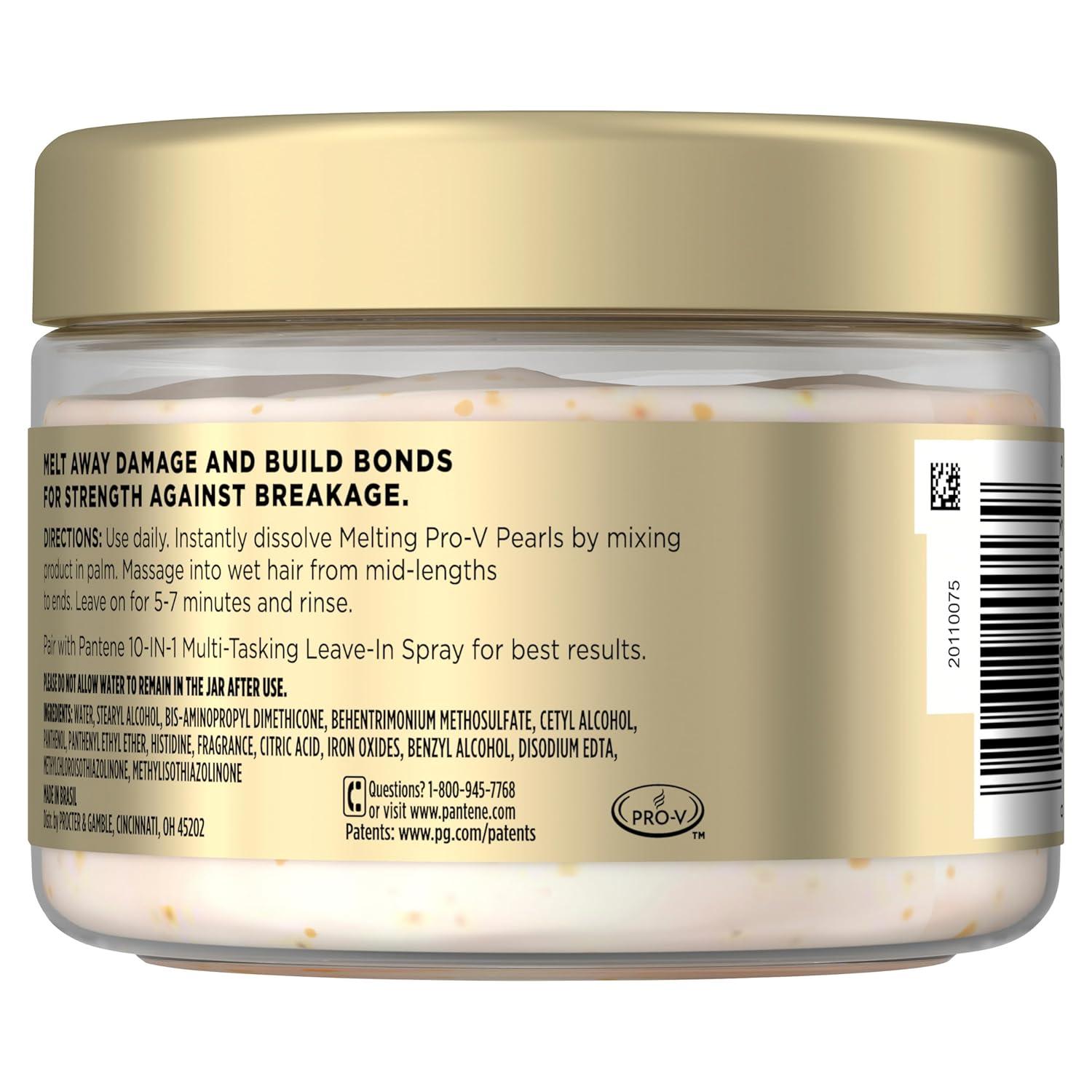 imagePantene Miracle Rescue Hair Mask Intensive Bond Repair with Melting ProV Pearls Melts Away Damage Builds Bonds Strengthens Against Damage Deep Conditioning for Dry Damaged Hair 101 fl oz101 Fl Oz Pack of 12