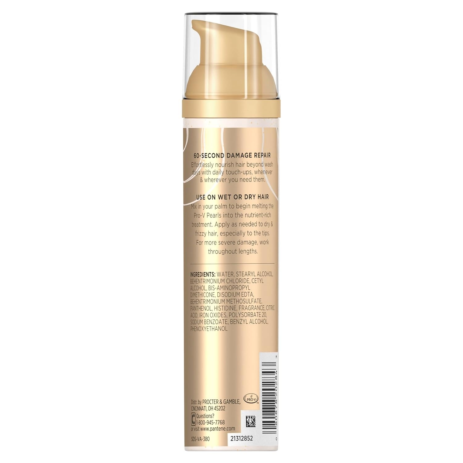 image:imagePantene Miracle Rescue LeaveIn Treatment with ProV Pearls Instant Damage Repair 338 oz